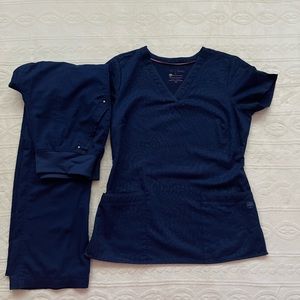 Purple Label- Navy Blue Scrub Set